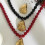 Collier élégant avec pendentif pétoncles en perles,-Rouge 7