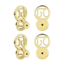 4-teilige Ohrring-Verschlüsse, verriegelbare-Gold