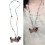 Collier à breloques en résine teckel, fil de perles multicolore, 2