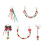 Holiday Cheer Plastic Keychain Compact-Double layer crystal 2