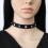 Collier en PU décoré de strass de couleur contrastée,-Rouge 6