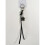 Porte-clés horloge étoile tendance, taille compacte,-Blanc 5