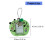 Porte-clés en acrylique multi-usage, 1 pouce,-château bleu 4