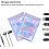 Sacs à fermeture éclair réutilisables en Mylar holographique (100) 3