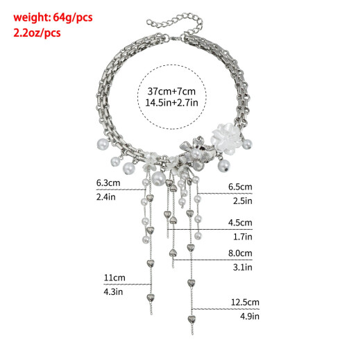 Chique verstelbare ketting van legering met delicate 2
