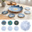 Artistics Flower Designs Silicone Baking Mould Set-36 coasters 3
