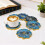 Artistics Flower Designs Silicone Baking Mould Set-36 coasters 7