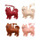 PU Craftsmanship Dog Shaped Keyring For Keys Wallets Or-Coffee 2