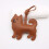 PU Craftsmanship Dog Shaped Keyring For Keys Wallets Or-Coffee 7