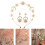 Boucles d'oreilles à pince à cheveux Double couche, style-Argent 7