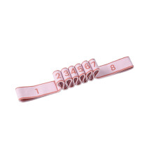8-teiliges Yoga-Stretchband, verstellbares Gummiband