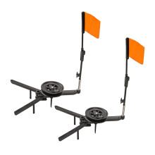 Isfiskespetsar med flaggor, 2-pack