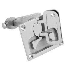 Fechadura de piso para barco em aço inoxidável com montagem embutida, 67x79mm
