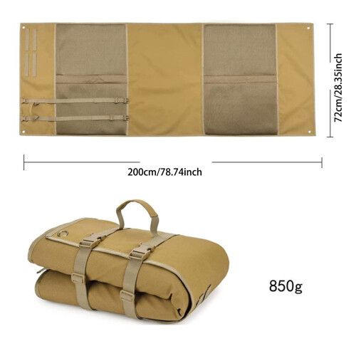 Faltbare Campingmatte 75 x 200 cm, 1000D gesteppt 2