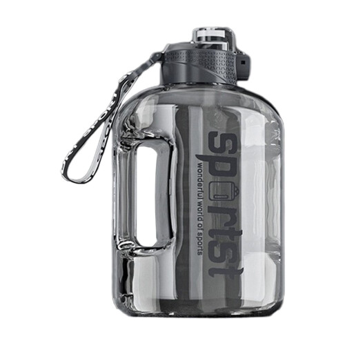 Φορητό αθλητικό μπουκάλι νερού 2,7 λίτρων γκρι 1
