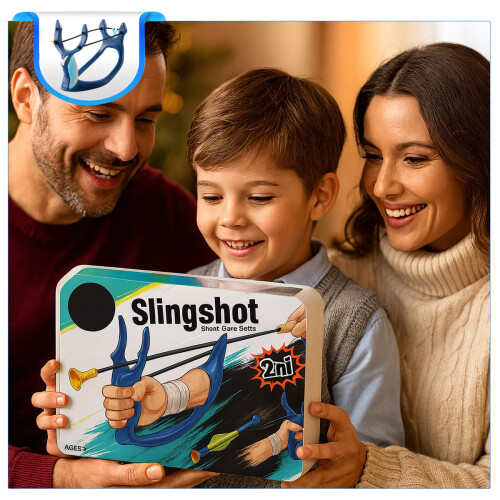 2 in 1 Kids Hand Launcher Bow and Arrow Set 1