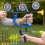 2 in 1 Kids Hand Launcher Bow and Arrow Set 3