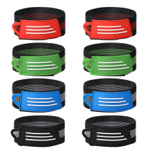 8-teiliges Set elastischer Hosenbänder für Radfahren, Wandern und Camping