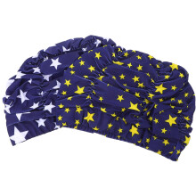 OULII Badekappe mit Falten, Nylon, wasserdicht, Unisex, 2er-Pack