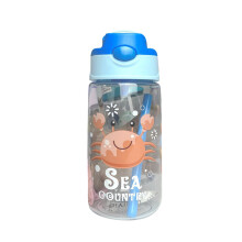 Blauer Plastik-Wasserbecher 500 ml für Kinder