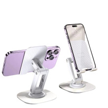 Verstelbare, 360 draaibare telefoonstandaard – ABS & aluminium