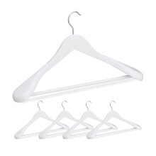 Wooden Suit Hangers, Set of 5, 360 Swivel Hooks