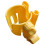 ETHKIA 2-in-1 universal cup and phone holder yellow 1