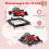 4-in-1 Adjustable Baby Walker - Red Car Design 3