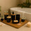 7-Piece Plastic & Bamboo Bathroom Accessories Set 2