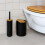 7-Piece Plastic & Bamboo Bathroom Accessories Set 3