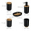 7-Piece Plastic & Bamboo Bathroom Accessories Set 5