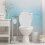 Silla de baño en bambú y acero inoxidable. 2