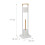 Silla de baño en bambú y acero inoxidable. 4