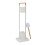 Silla de baño en bambú y acero inoxidable. 6