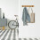 Wall Coat Rack with Folding Bamboo Hooks 2