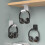Support mural pour casque audio – ABS, sans perçage, 6,5 x 6 x 2