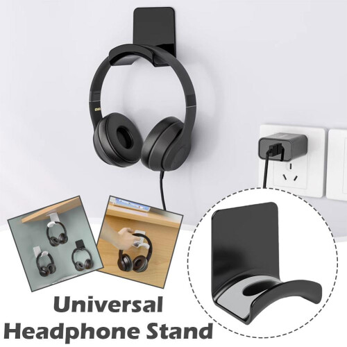 Support mural pour casque audio – ABS, sans perçage, 6,5 x 6 x 2