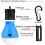 4er-Pack LED-Zeltleuchten mit Haken – Tragbare Campinglaterne 4