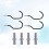 Heavy Duty Bike Hook Set for Garage Wall or Ceiling, 3