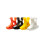 Fietsstuurhouder 14,3 cm wit 2-pack 4