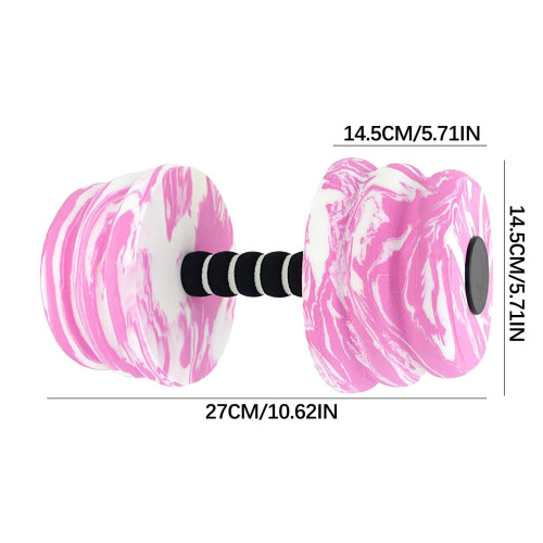 DAMAI Water Weights Aquatic Dumbbells 2PCS High-Density 1