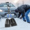Car Snow Shovel Retractable Detachable Blue 6