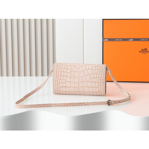 Hermès Constance Long Wallet Croc 539-2 2