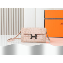 Hermès Constance Long Wallet Croc 539-2