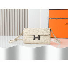 Hermès Constance Long Croc Wallet 539-2