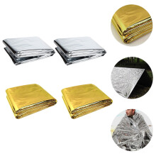 Notfall-Thermodecke Silber 210 x 140 cm (4er-Pack)