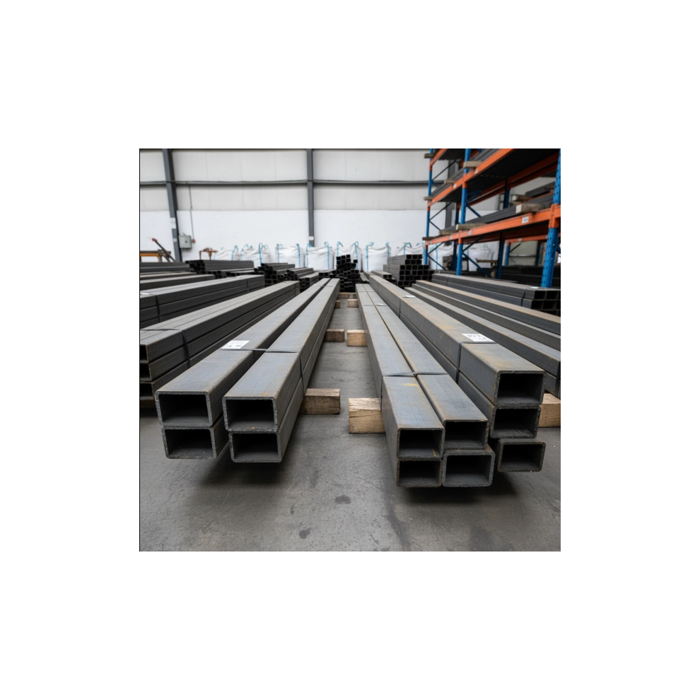 (100mm x 50mm x 3mm) Mild Steel Rectangular Box Section S235 7.5m Length