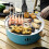 Gríoscán BBQ Gualaigh Iarainn Iniompartha 32x32x10cm 4