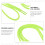 Shoe Straps Light Green Elastic 3 Pairs 3