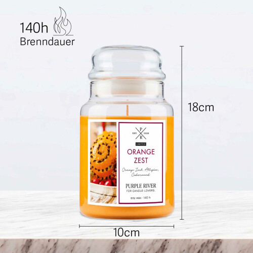 Vela de soja perfumada, 140 horas de duración 2